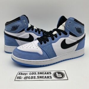 Size 7y (GS) - Jordan 1 Retro OG High University Blue (575441-134)